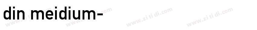 din meidium字体转换